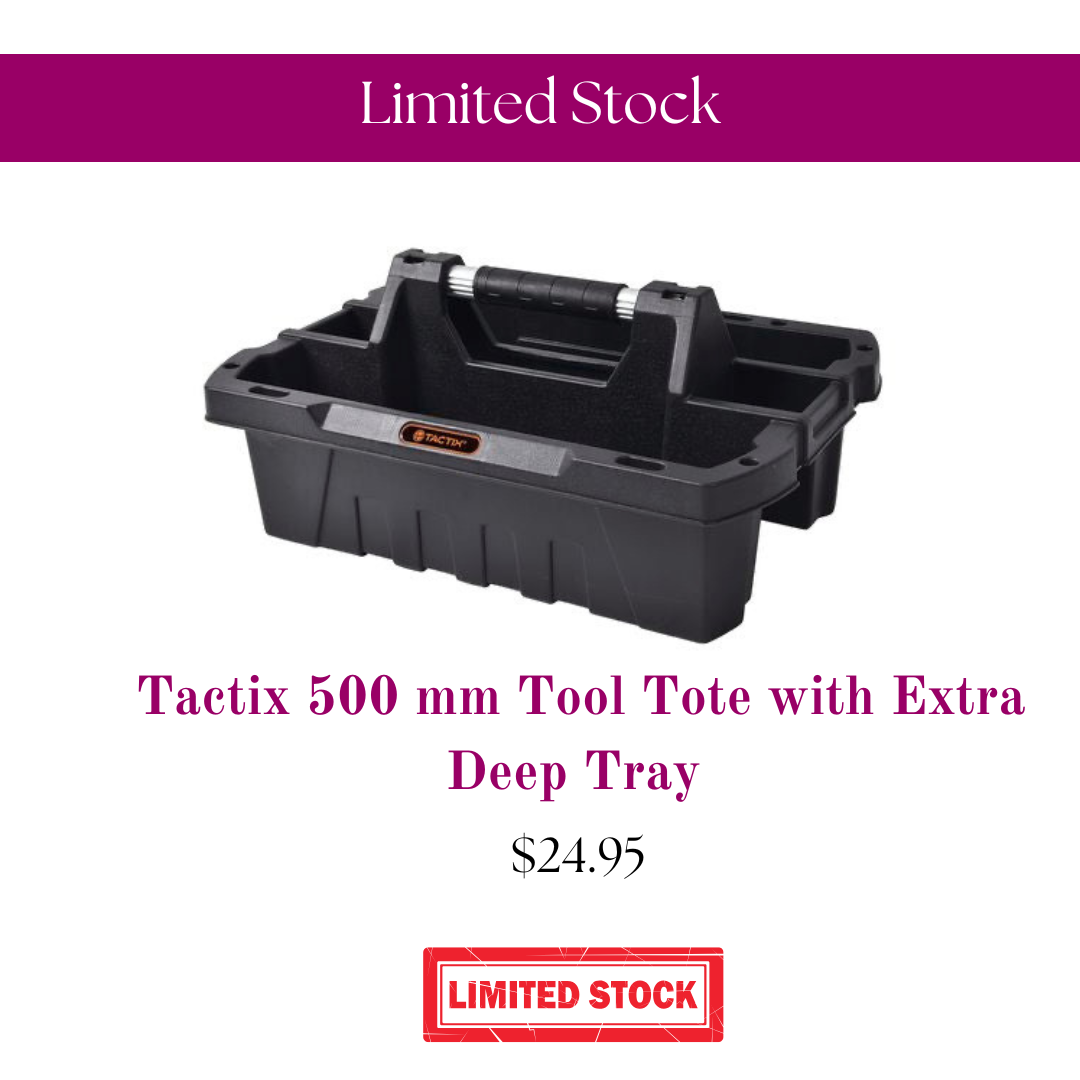 Tactix 500 mm Tool Tote with Extra Deep Tray